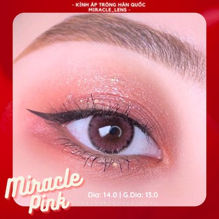 <Lens hồng baby> Kính áp tròng Hàn Quốc Miracle Pink HSD 6 tháng