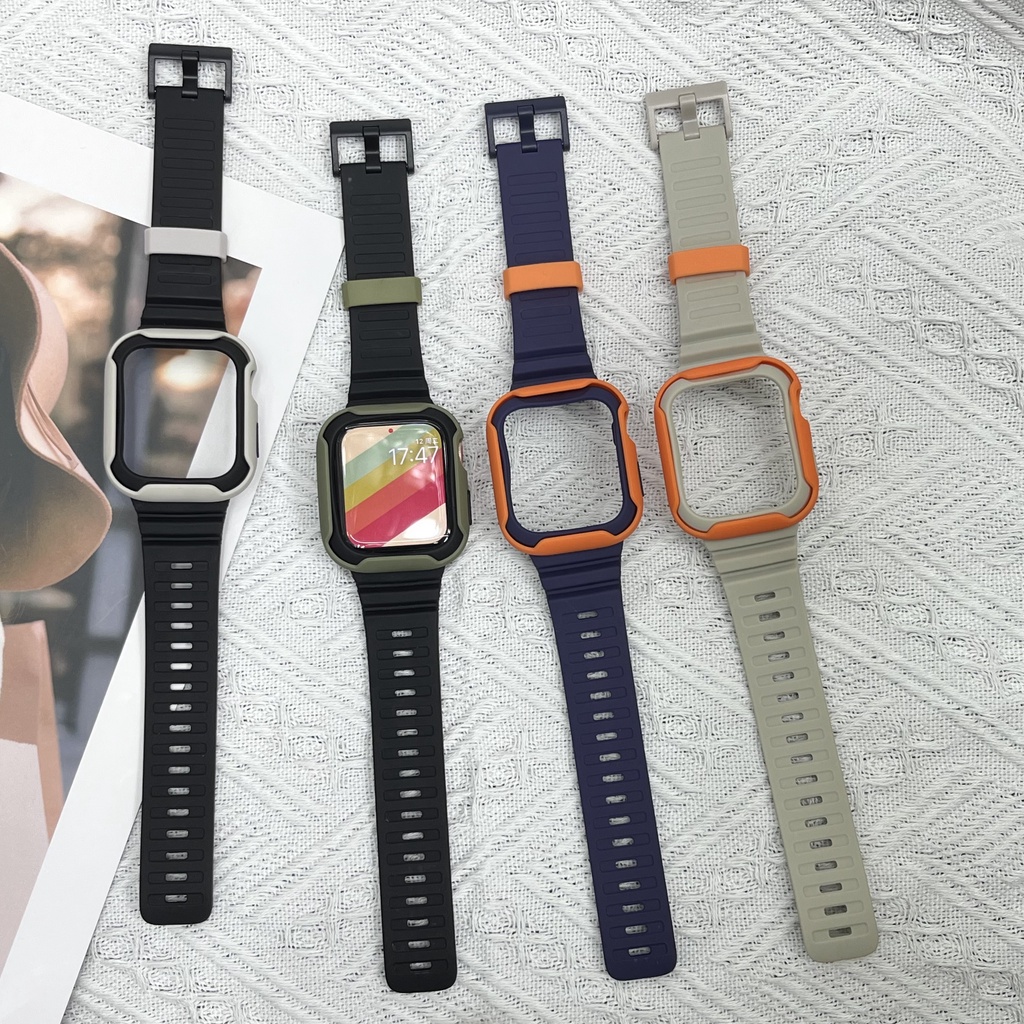 Ốp Dây Đeo Thay Thế Cho Đồng Hồ Thông Minh Apple Watch 41mm 45mm 40mm 44mm iWatch Series 8 7 6 SE 4 3 2 1