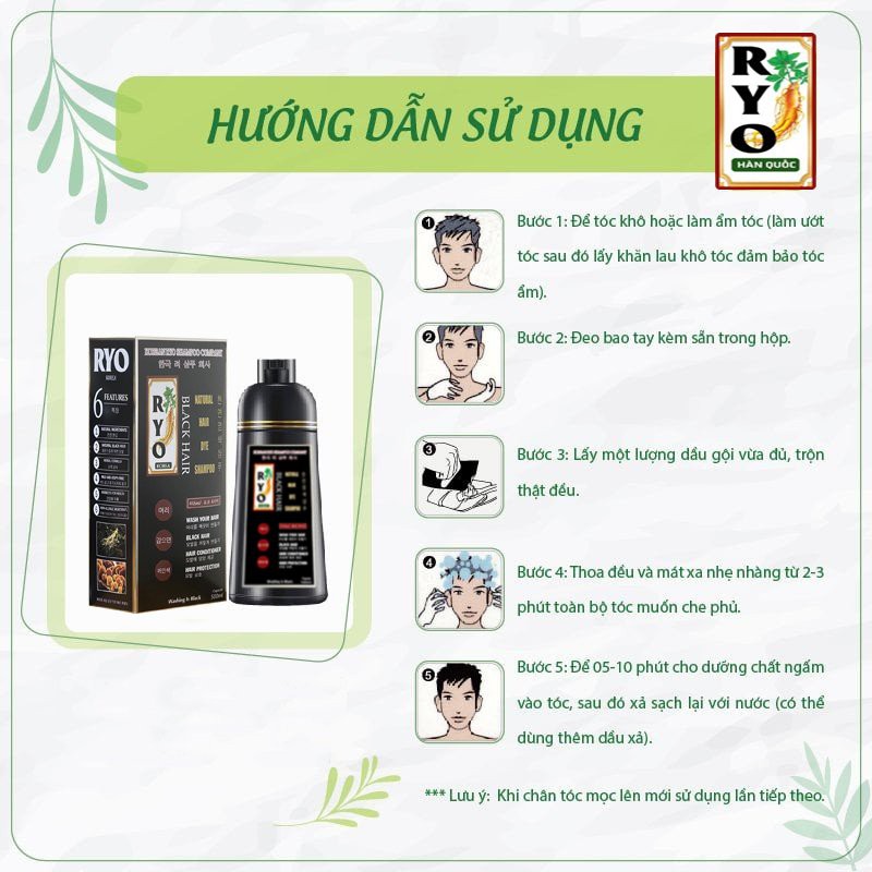 DẦU GỘI ĐEN TÓC 💇{HIỆU QUẢ NGAY LẦN ĐẦU}💇👉 Dầu gội phủ bạc  ĐEN TÓC chỉ  5-7 phút từ thảo dược  không  kích ứng dị ứng