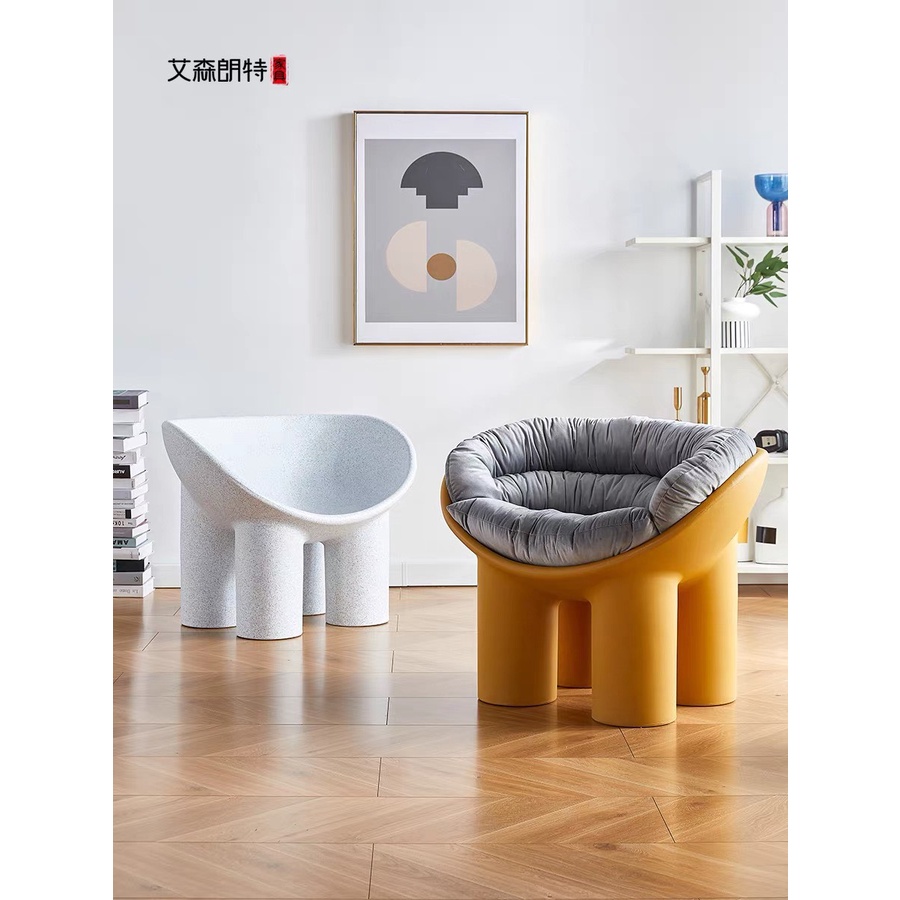 Ghế chân voi roly poly chair hàng nhập khẩu cao cấp, phong cách bắc âu kèm đệm, decor Forher.since1998