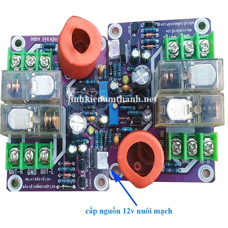 Mạch Bảo Vệ Loa 12v Chống Chạm Loa, Cạ Coil , Dò DC, Chống Bụp Loa Khi Mở