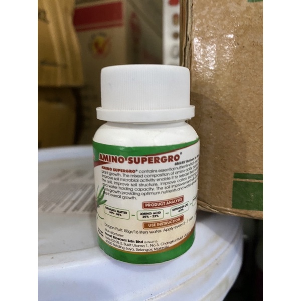Phân bón hữu cơ trung vi lượng amino supergro nhập khẩu