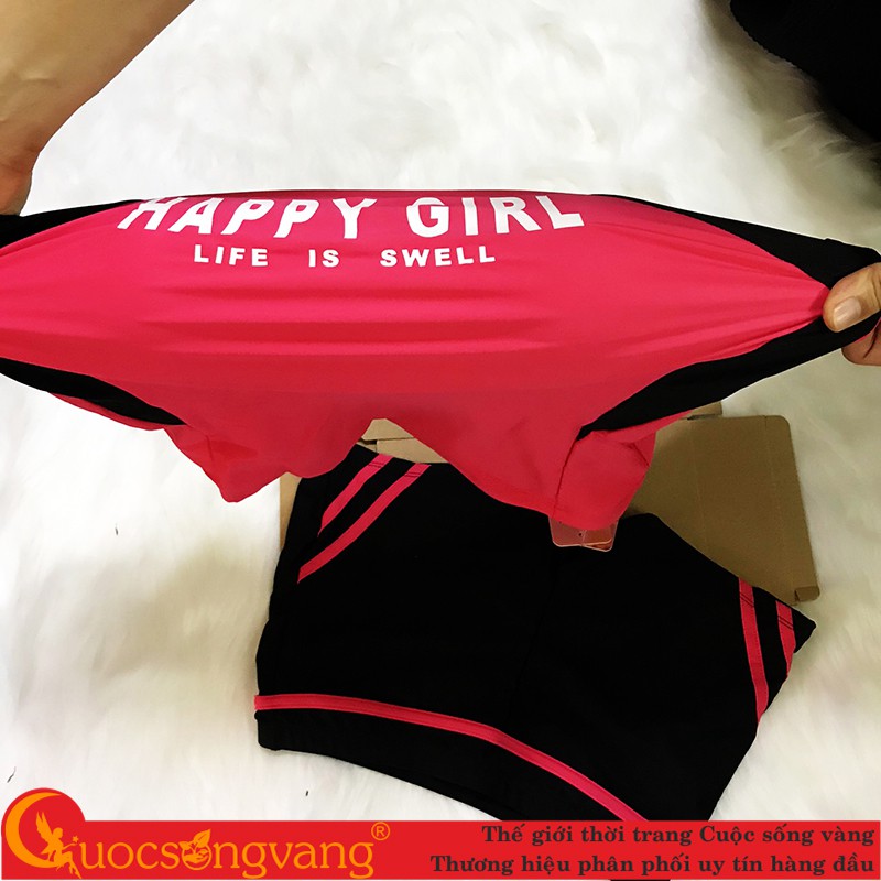 Bộ đồ đi biển nữ bộ quần áo bơi nữ thể thao GLSWIM056 Cuocsongvang