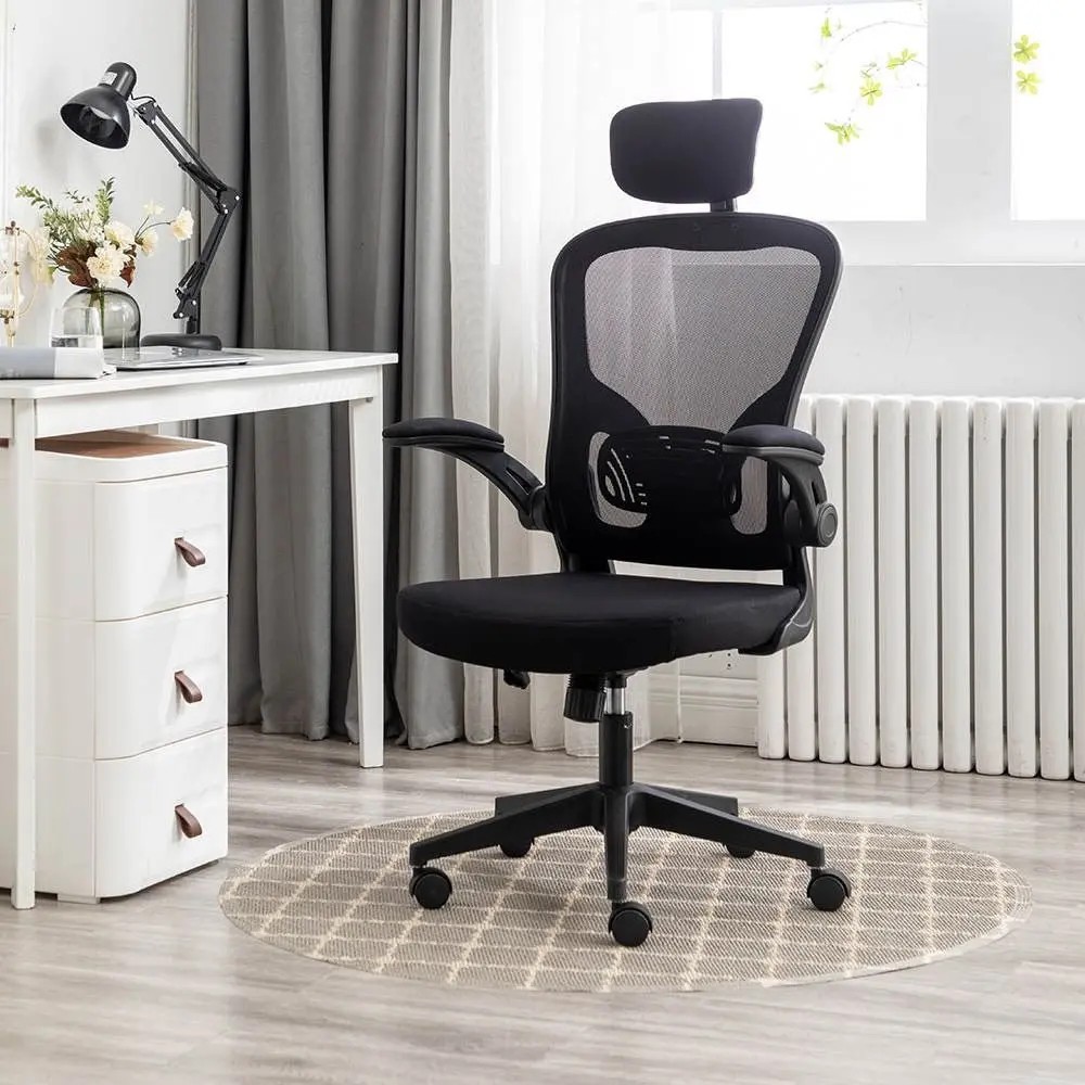 Ghế Văn Phòng Làm Việc Công Thái Học Ergonomic Có Tựa Đầu tay gạt thông minh