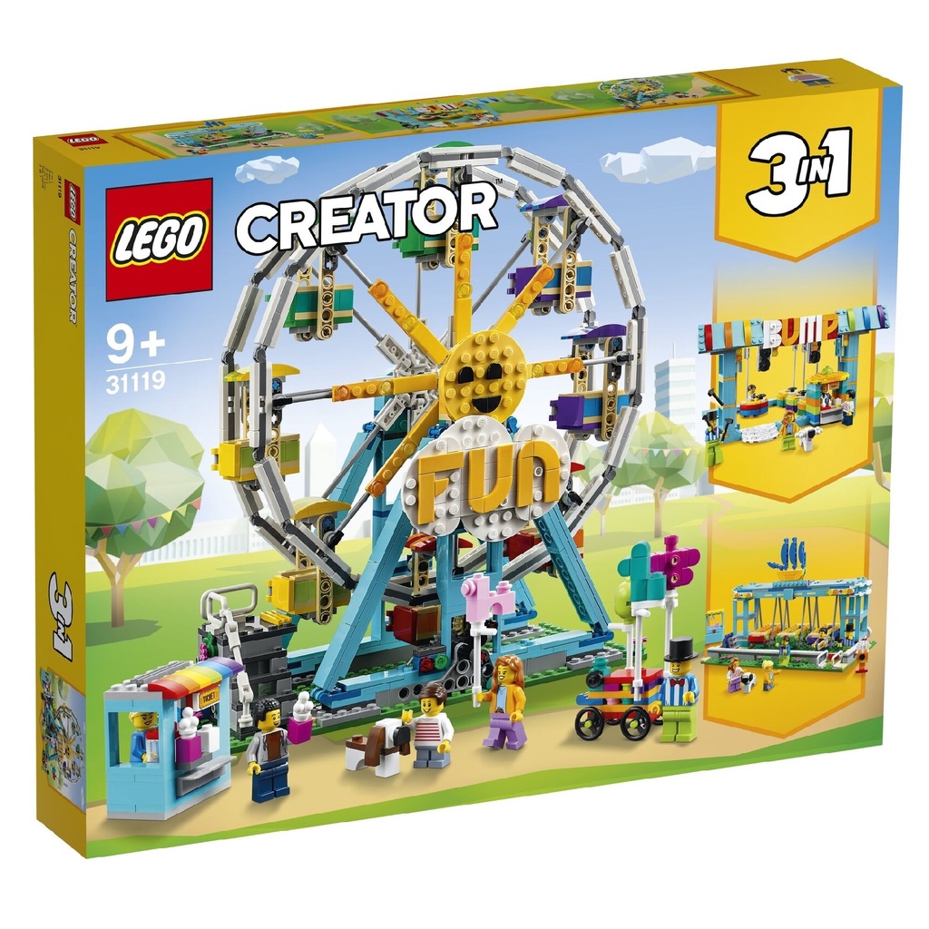 Bộ lắp ráp Vòng Đu Quay Mặt Trời - LEGO Creator 31119 Ferris Wheel (1002 Chi Tiết)