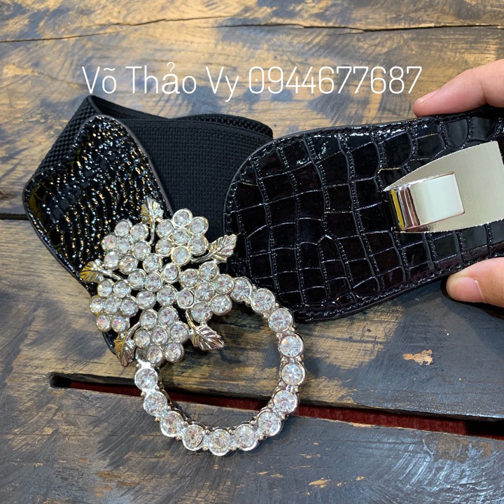 Đai váy bản 6 cm, lưng thun co giãn