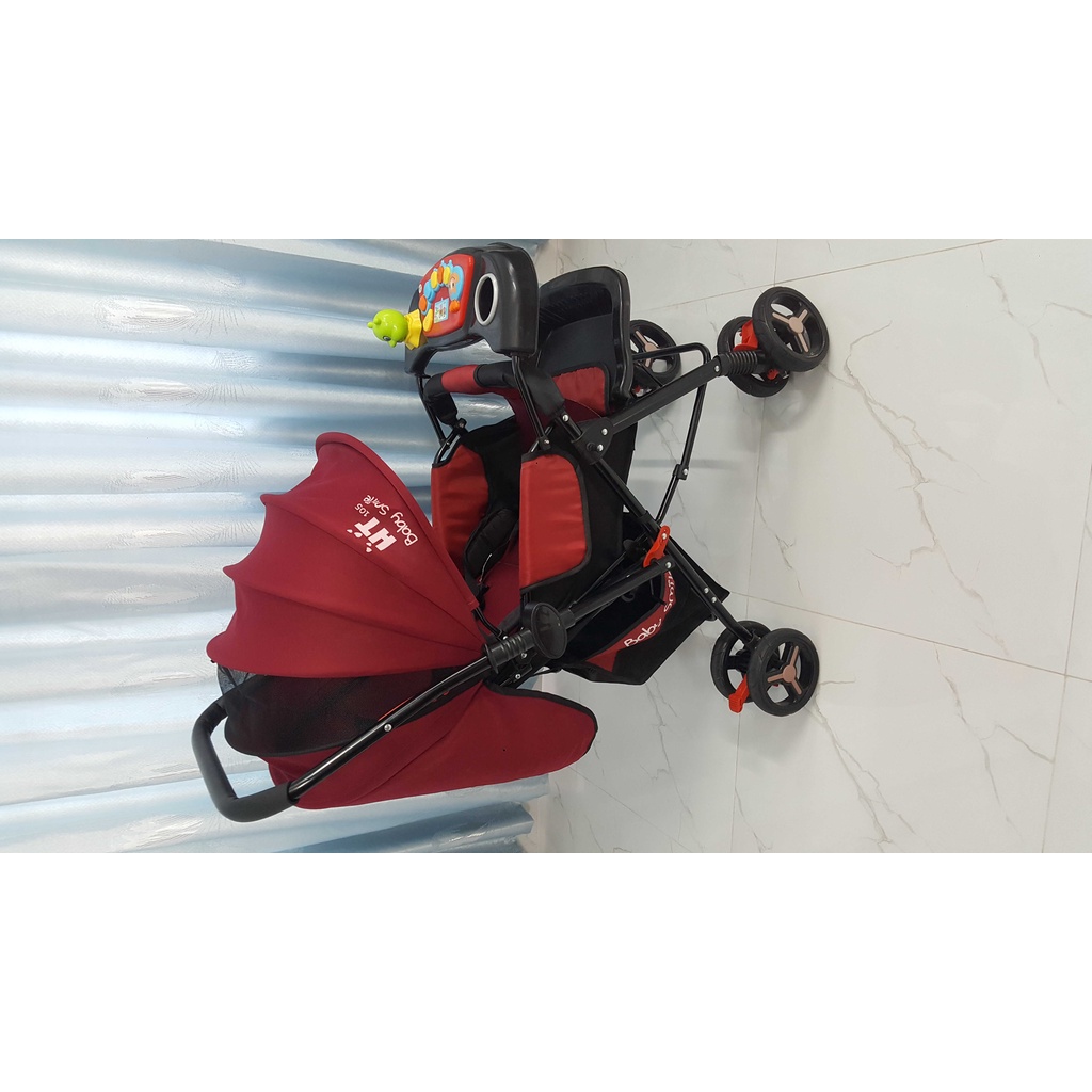 Xe đẩy 2 chiều HT 105 Khung Đen