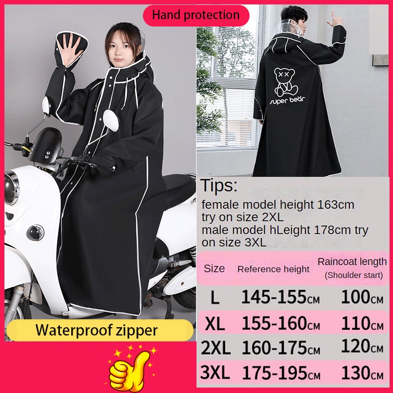 ★Cổ Phiếu Sẵn Sàng ★Áo Mưa Trong Suốt Chống Nước Cỡ Lớn Cao Cấp Tiện Dụng Cho Người Lớn