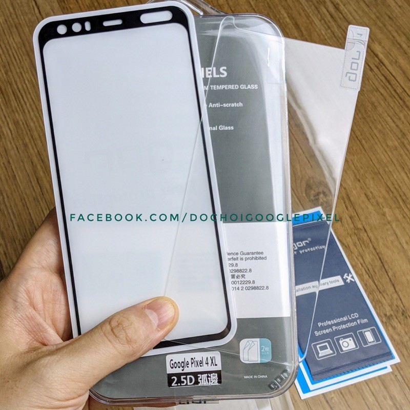 (GOR) Kính cường lực Google Pixel 4 XL / Cường Lực Pixel 4 cao cấp full màn viền đen / gần full trong suốt