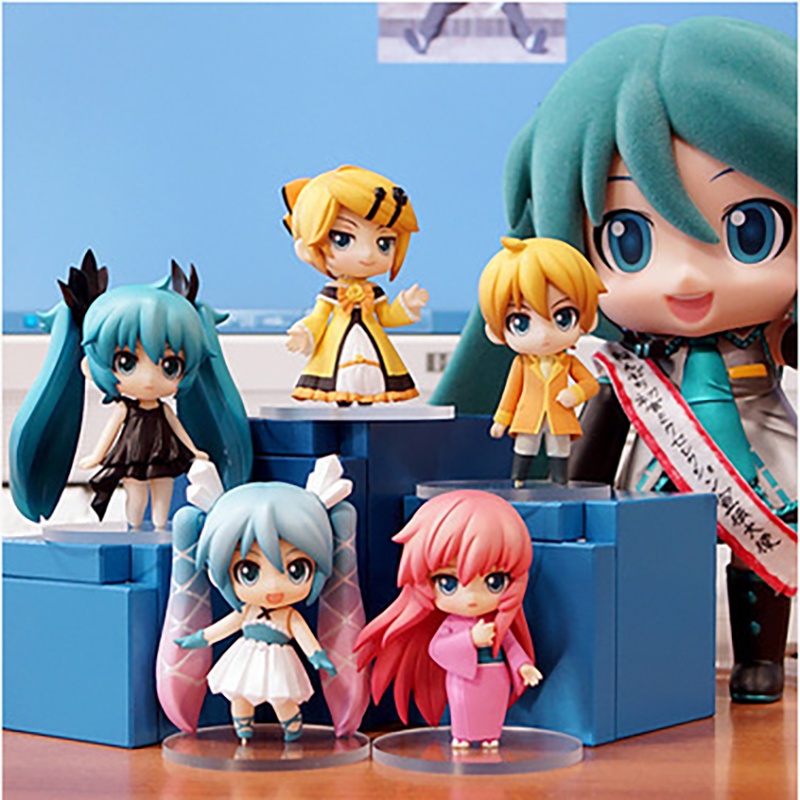 Set 12 / 6 Đồ trang trí Nhân Vật Hatsune Miku Dễ Thương