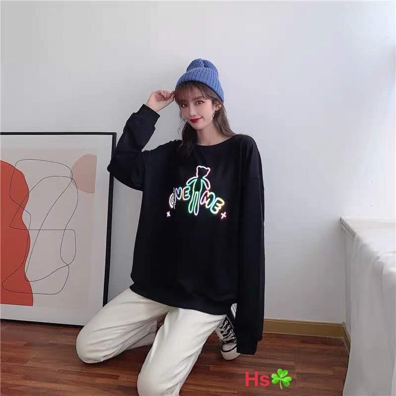 Áo gấu bông give me,chất dày dặn - Shop Q&amp;V