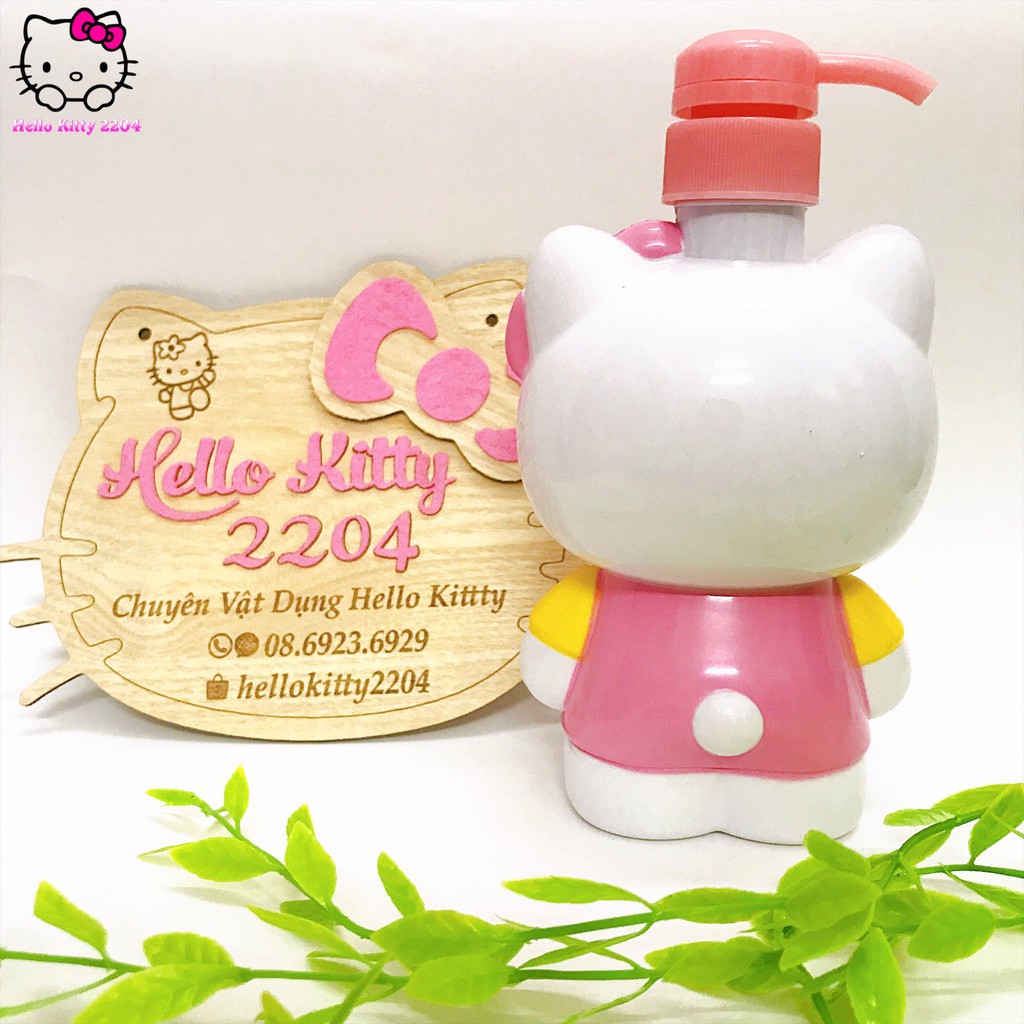 Bình chiết dầu gội, sữa tắm Hello Kitty dễ thương 500ml ☘☘