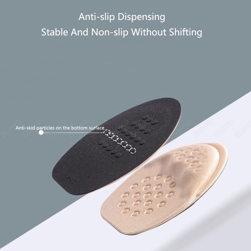 1 Cặp Đệm Lót Giày Xỏ Ngón Bằng Xốp Cotton Mềm Mại Thoáng Khí Giảm Đau Cho Nam Nữ