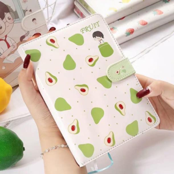 Sổ Nhật Ký Ghi Chép Cá Nhân Viết Kế hoạch Planner Bìa Da Chất Giấy đẹp Khuy Bấm Nam Châm