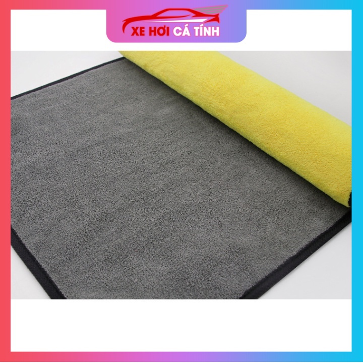 khăn 2 lớp lau xe đa năng thấm hút tốt loại cao cấp dày 900GSM có clip mô tả