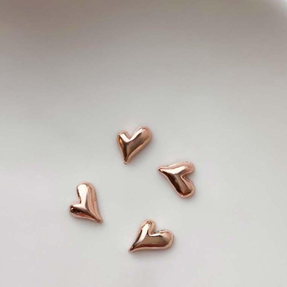 OCEANMAP Phụ Kiện Trang Trí Móng Tay 3D Hình Trái Tim Xinh Xắn