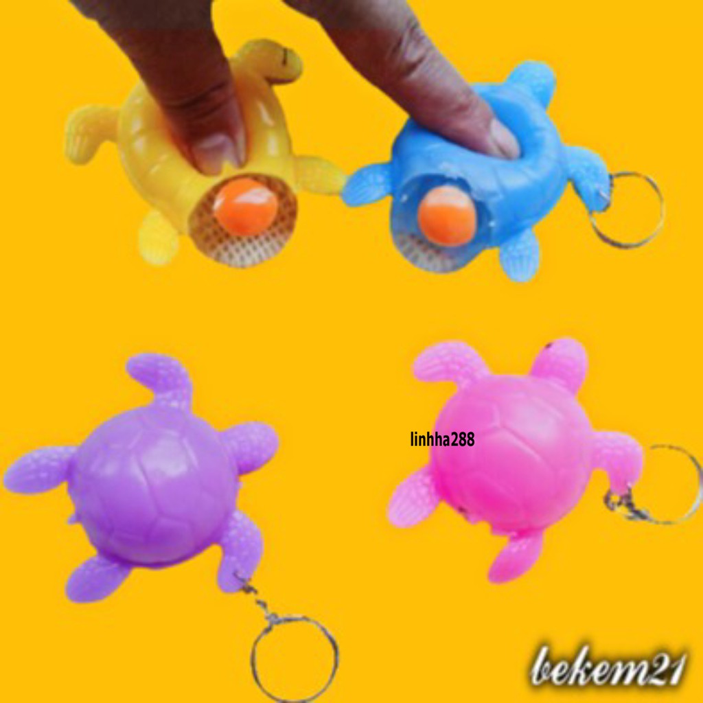 Gudetama Squishy bóp trút giận móc khóa con rùa đẻ trứng mềm