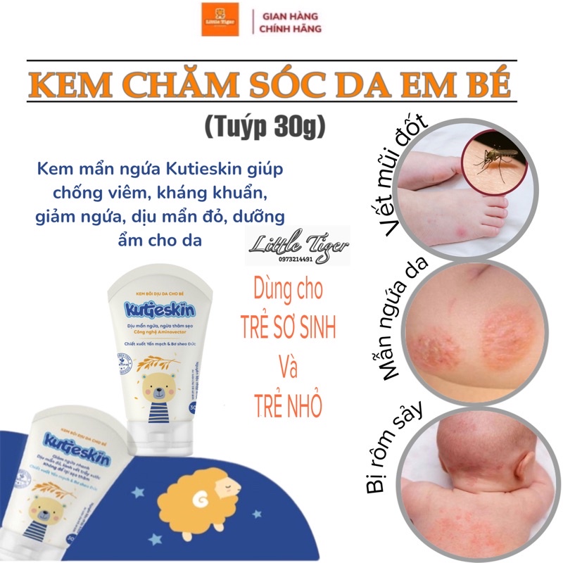 KUTIESKIN - Kem bôi da tự nhiên chăm sóc làn da bé