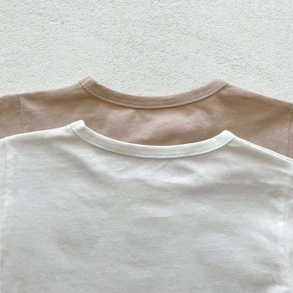 Set Áo Thun Tay Ngắn Hình Gấu + Quần Short Thời Trang Mùa Hè Cho Bé 0-3 Tuổi