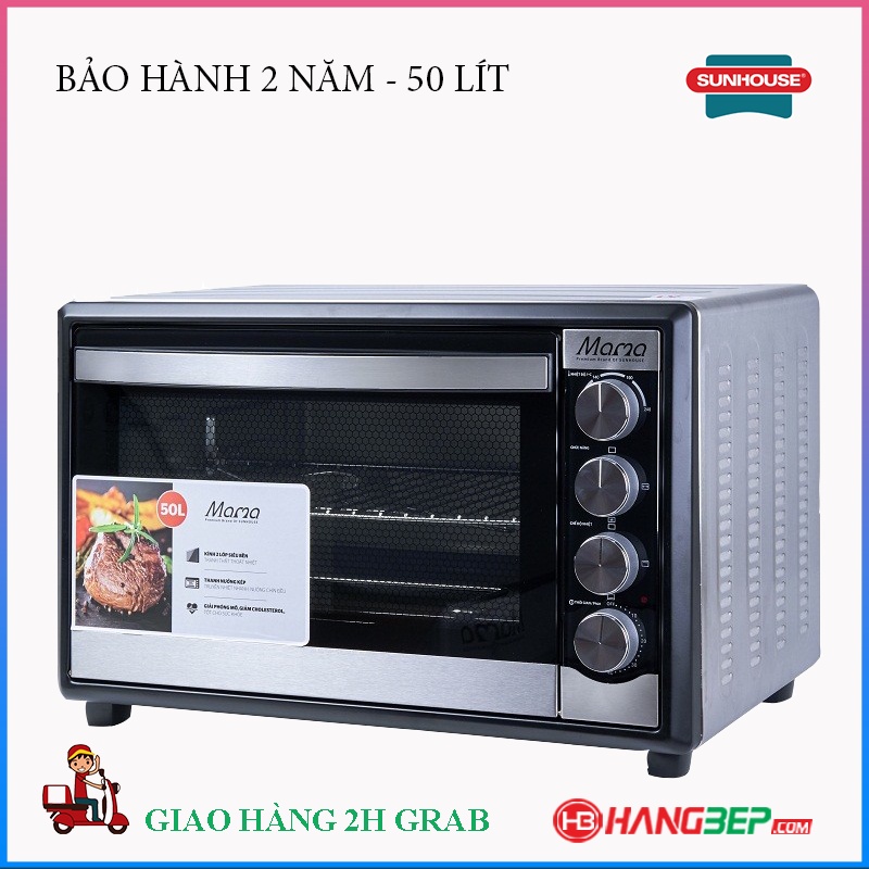 Lò nướng đối lưu Sunhouse 40 lít, 50 lít SHD4520S, SHD4240 - Hàng chính hãng bảo hành toàn quốc