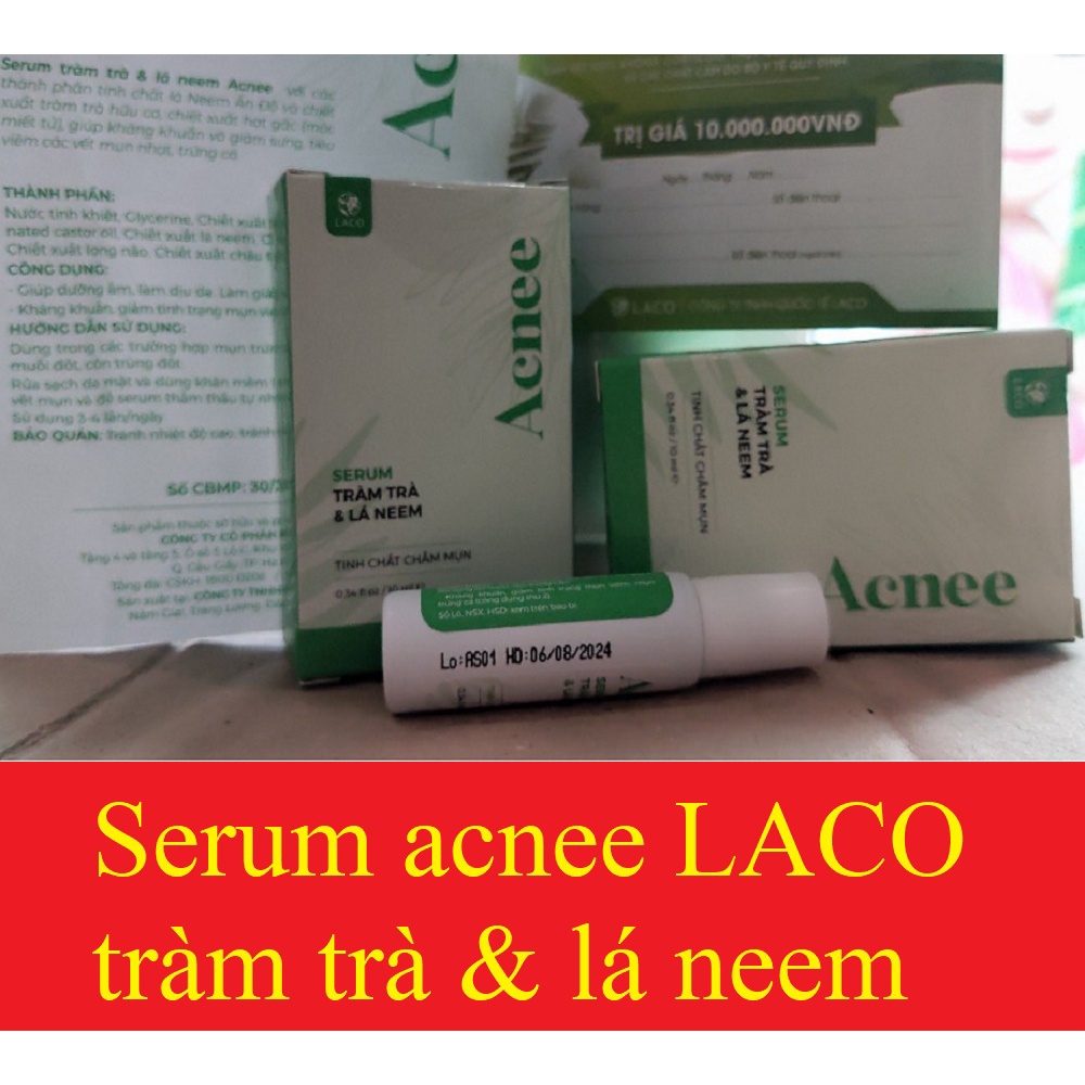 Bộ 3 chăm sóc da mụn LACO Acnee - Hỗ trợ Giảm mụn, Ngừa Thâm, Sáng da sau 7 ngày