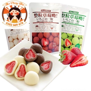 Kẹo socola bọc Dâu tây sấy mix vị