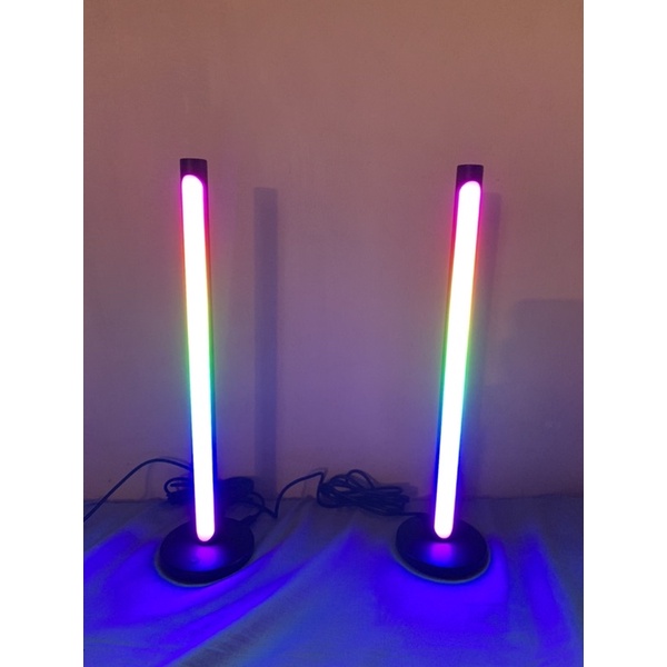 Hai thanh đèn LED RGB Nháy theo nhạc - Điều khiển bằng Smartphone và Remote
