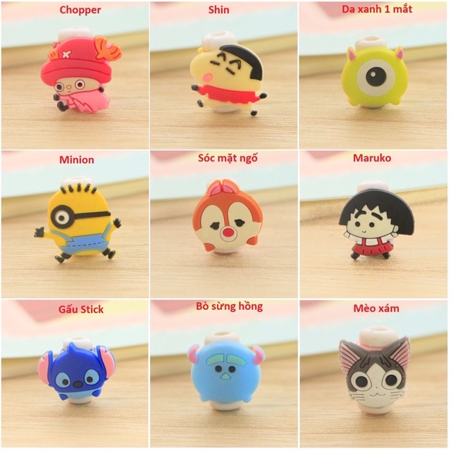 Kẹp Bảo Vệ Đầu Cáp Sạc Hình Thú Hàng Chuẩn Đẹp Nhiều Mẫu (GIAO MẪU NGẪU NHIÊN) | BigBuy360 - bigbuy360.vn