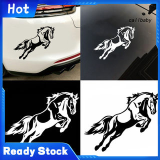 Hình dán trang trí thân xe ô tô hình con ngựa đang nhảy