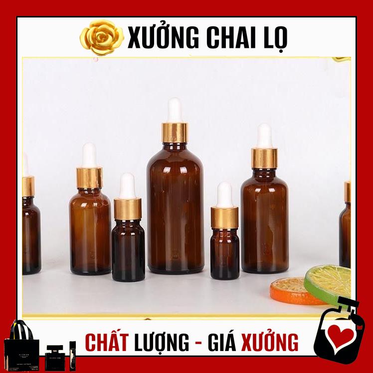 Lọ Chiết Serum ❤ TOP GIÁ RẺ ❤ [30ml] Lọ đựng tinh dầu bóp giọt khoen vàng chiết serum ,Xưởng Chai Lọ