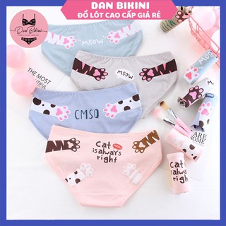Quần Lót Nữ Cotton Set Meow đáng yêu cute thoáng mát mã A28