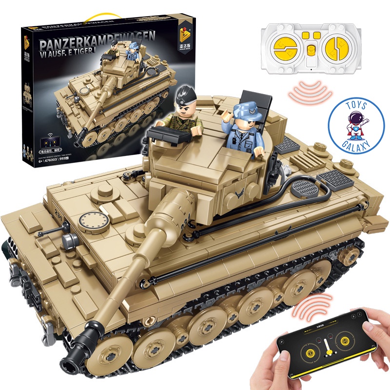 Đồ Chơi Lắp Ráp Kiểu Xe Tăng Tiger / Leopard 2A4/ Type 99 Mô Hình Điều Khiển Từ Xa RC 676003