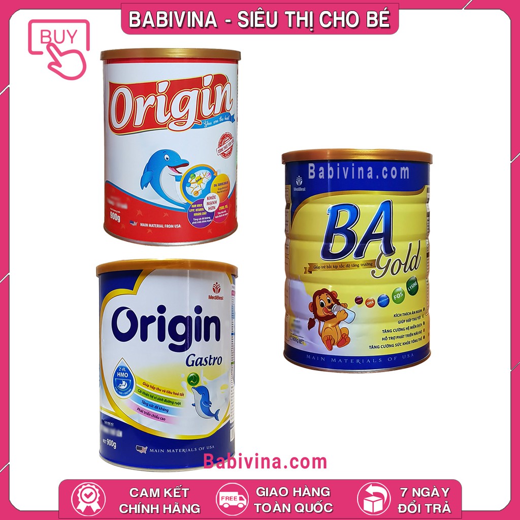 [LẺ GIÁ SỈ] Sữa Bột Origin - Origin Gastro - BA gold 900g | Mua Origin Chính Hãng Mediabest, Date Mới, Giá Tốt Babivina