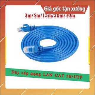 Dây cáp mạng LAN CAT 5E/UTP 3m/5m/15m/20m/30m