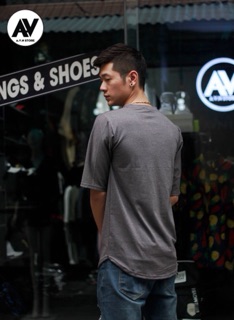 Áo thun trơn nam tay lỡ (longtee)