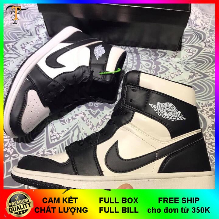 [Mã FAGREEN245 giảm tới 30K đơn 99K] Giày jocdan đen trắng cao cổ panda | BigBuy360 - bigbuy360.vn