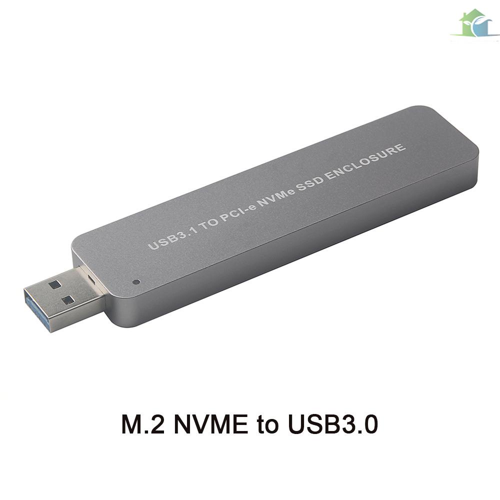 YOUP  M.2 NVME to USB 3.0 Adapter M2 NGFF PCIE SSD Adapter Card Portable Hard Drive Enclosure Plug & Play