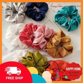 RẺ VÔ ĐỊCH- [HÀNG HOT TREND] CRUNCHIES DÂY BUỘC TÓC VẢI LỤA THỜI TRANG NỮ TÍNH HH036