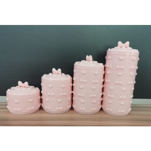 hộp mỹ phẩm lolita 1 tầng 2 tầng thời trang trang điểm trang sức văn phòng DMP12