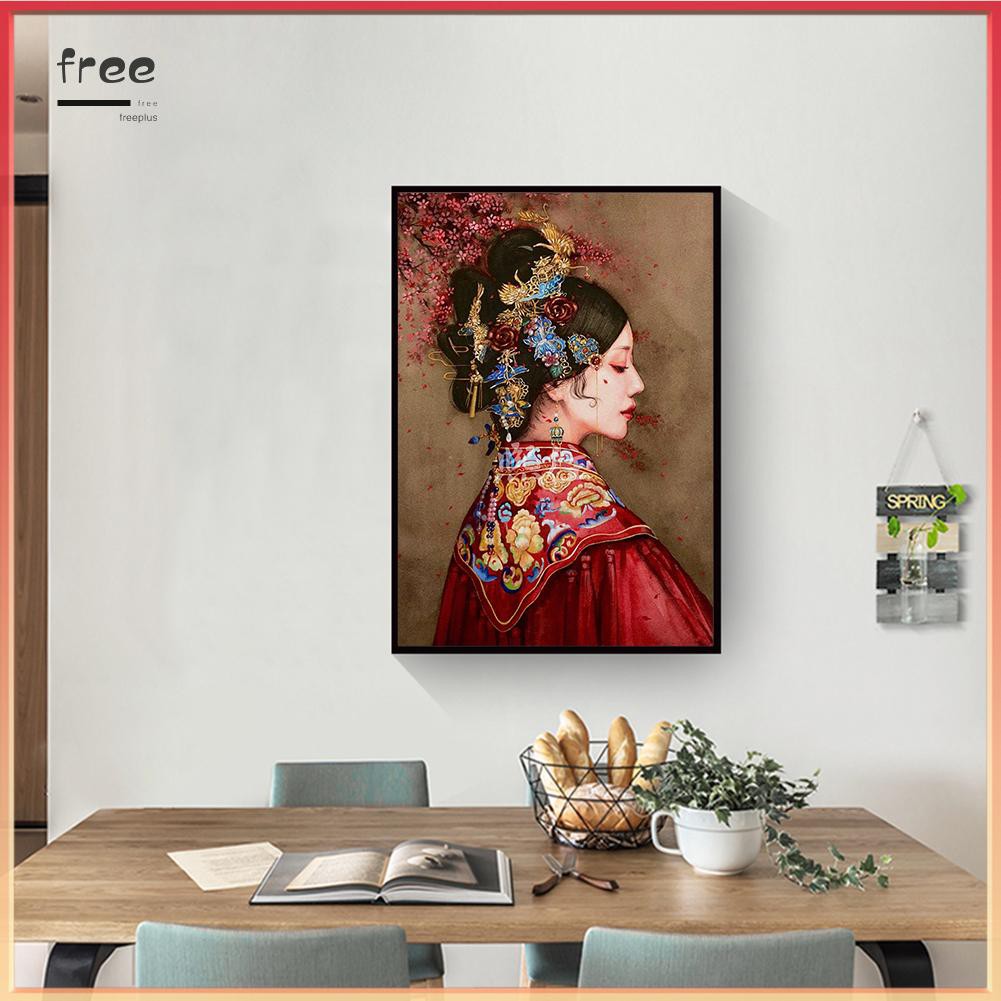 Bộ tranh đính đá 5D hình cô dâu tự hoàn thành