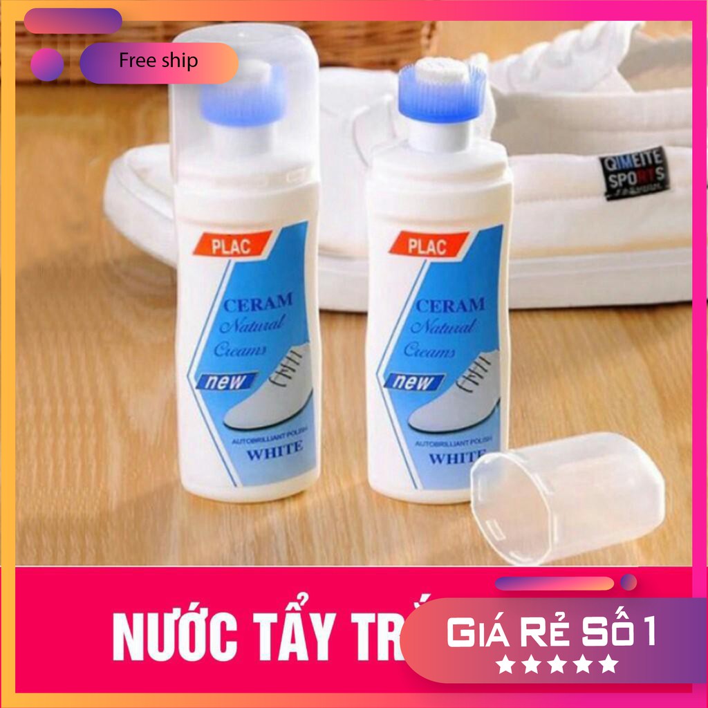 Lau giầy Plac kèm đầu cọ đánh giầy tiện dụng