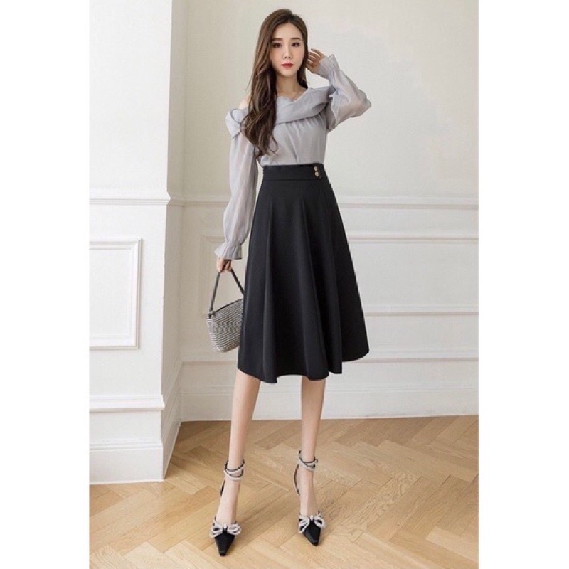 CHÂN VÁY MIDI dài thu đông chất liệu  tuyết mưa (NHÌN LÀ MÊ) | BigBuy360 - bigbuy360.vn