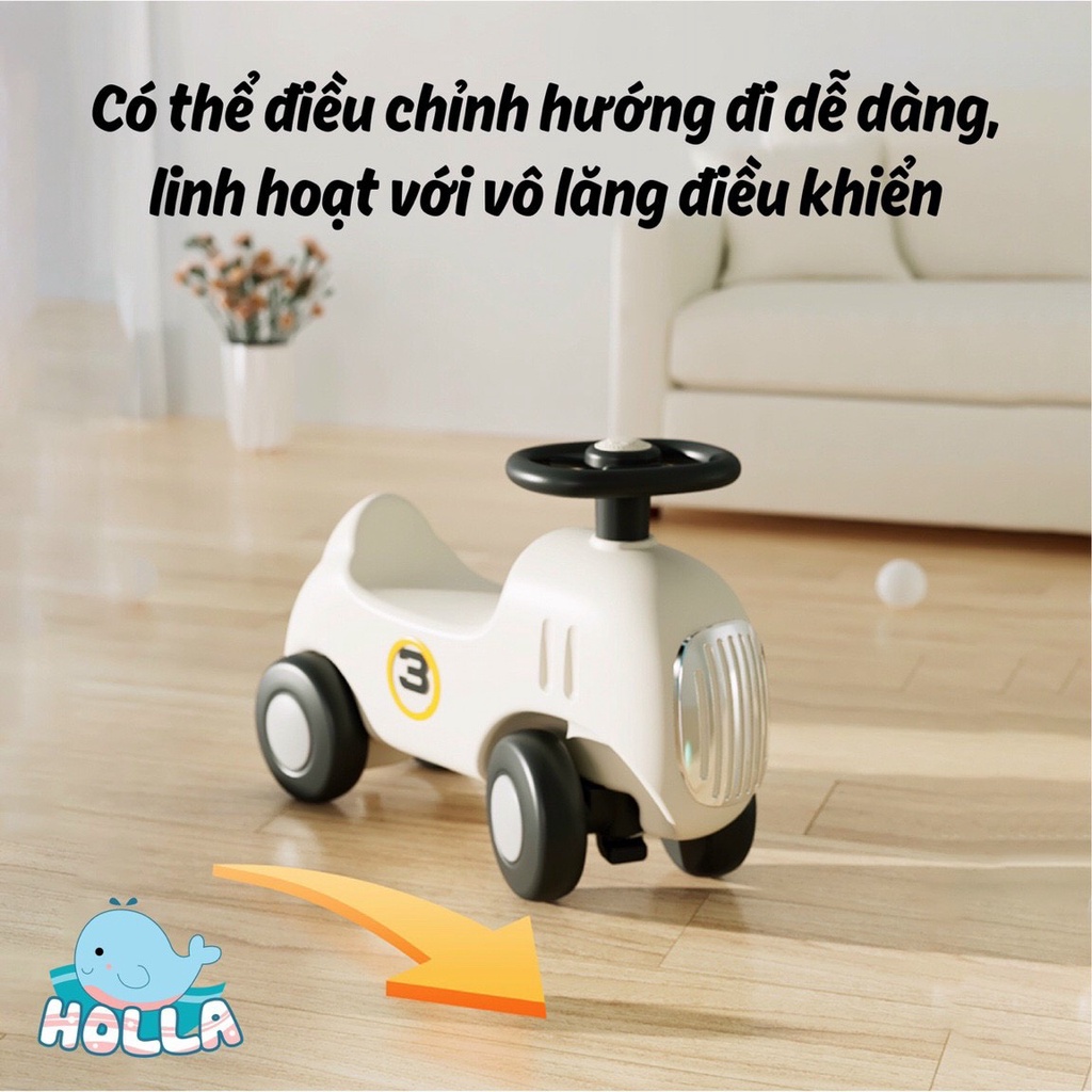 Ô tô bập bênh Holla 2in1 HL-10175 kiểu dáng Hàn Quốc đa năng vừa làm bập bênh, vừa làm xe chòi chân cho bé Hanghieuchobe