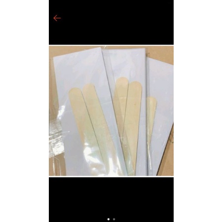 Set 50 tờ giấy wax lông và 2 que gạt lấy gel