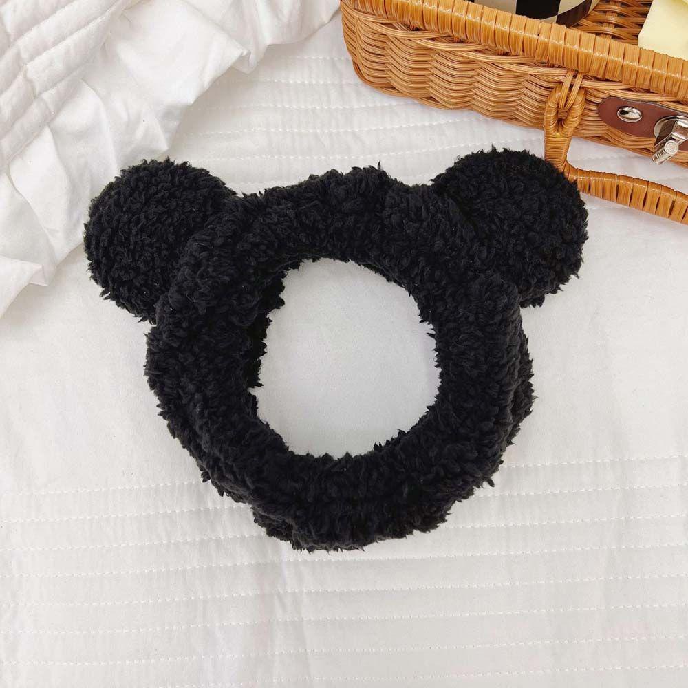 Băng Đô Cài Tóc Co Giãn Kiểu Tai Thú Hoạt Hình Bằng Vải Lông Cho Nữ