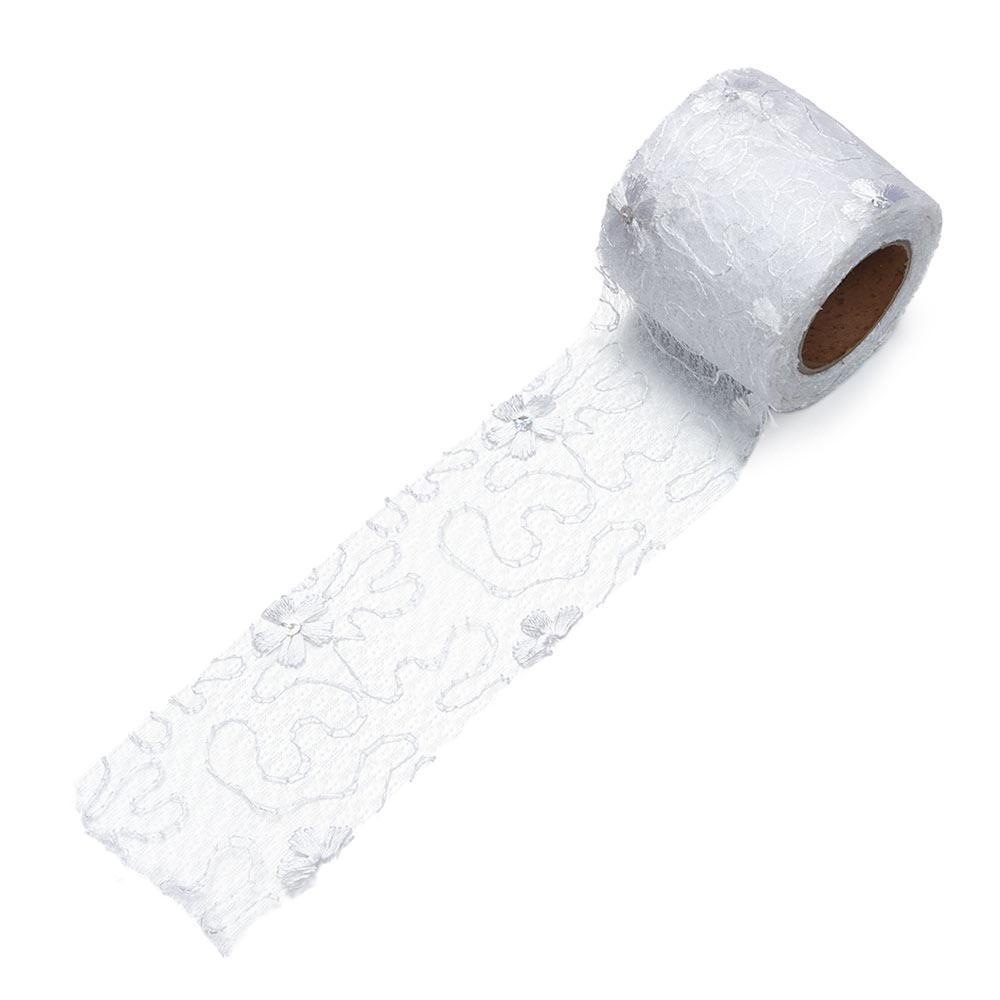 Cuộn Dây Ruy Băng Vải Lưới 6cm 10Yards Dùng Làm Đồ Thủ Công
