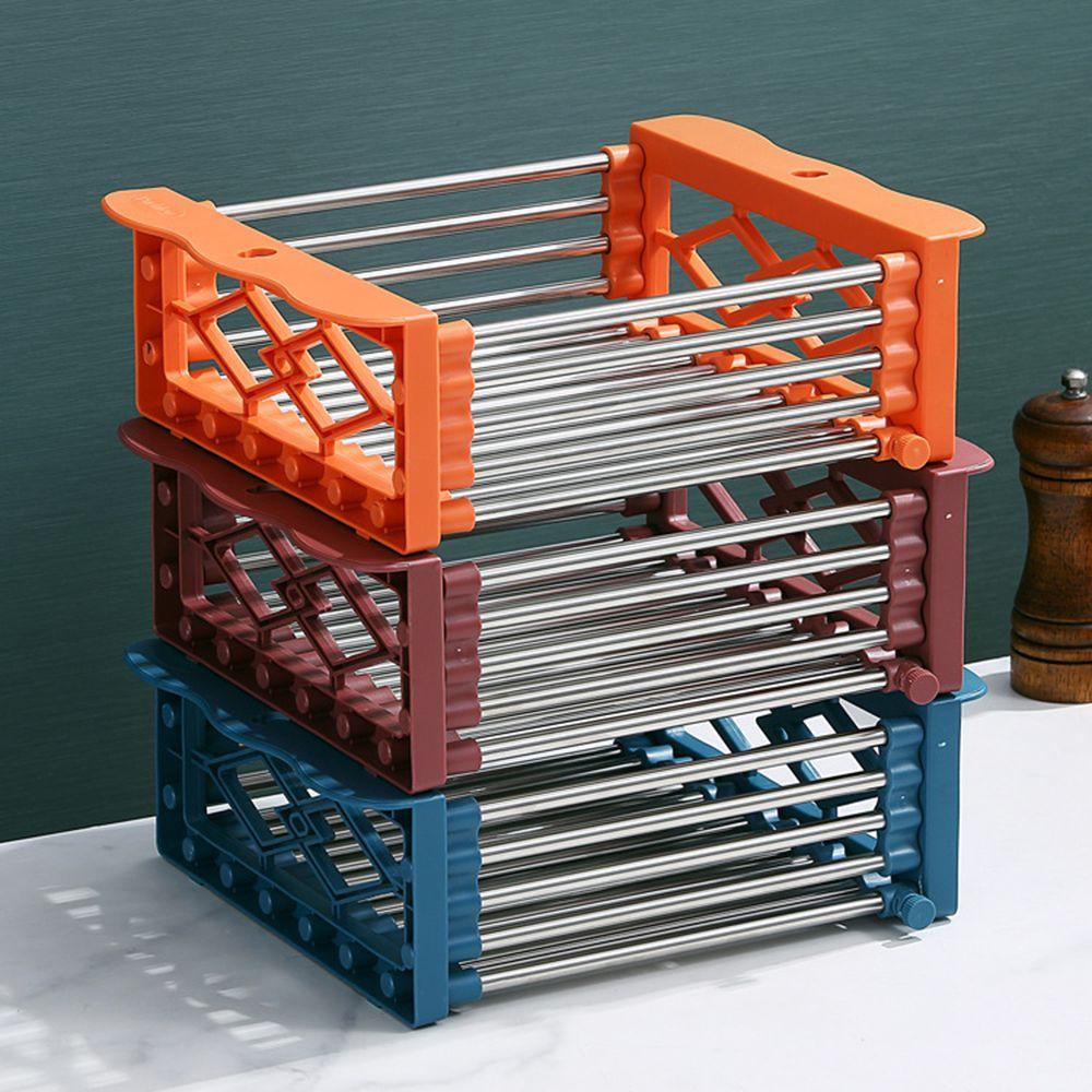 Rổ Rửa Rau Củ Quả Bằng Thép Không Gỉ Có Thể Gấp Gọn