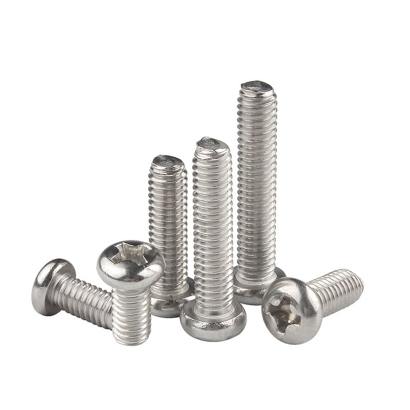 Ốc Vít Đầu Tròn Bằng Thép Không Gỉ M3M4 / M5 304 Chuyên Dụng