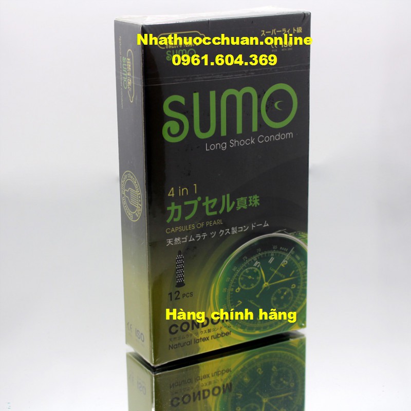 Bao cao su Sumo 4 in 1 Nhật bản phát hiện bệnh tình dục hộp 12 chiếc