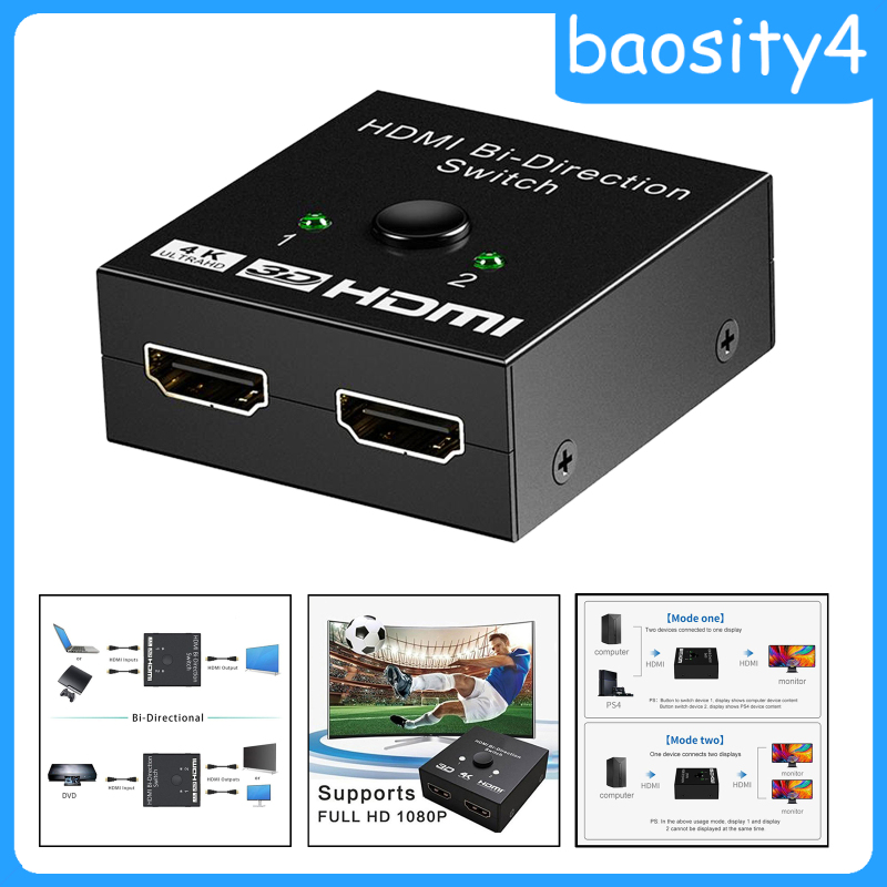 Bộ Chia 2 Cổng Hdmi 1080p Ultra Hd 4k Hdmi 2 Cổng Cho Hdtv